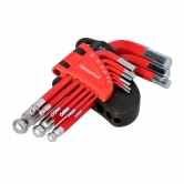 DRAUMET Hex key wrench set with ball end - 9 pcs