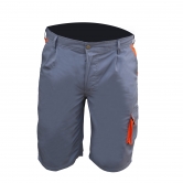 PROTECT2U Nohavice krátke šedá+oranž. B-228